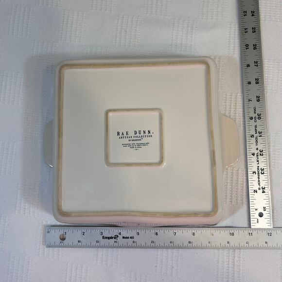 Rae Dunn Trick Or Treat Casserole Dish 8x8 Square Pumpkins Artisan Collection - Picture 3 of 11